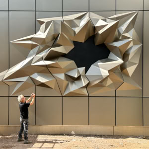 PLOPP, Kunst am Bau, S&auml;chsischer Rechnungshof D&ouml;beln, 2022