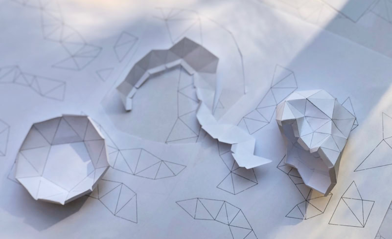 Schnittmuster Deltaeder